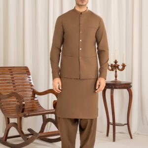 Coffee Brown Color Premium Waistcoat
