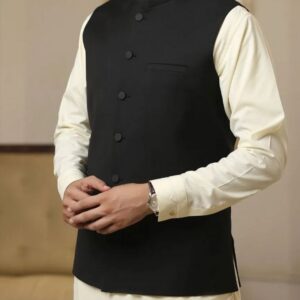 Classic Black Waistcoat for Men – Sleek & Stylish