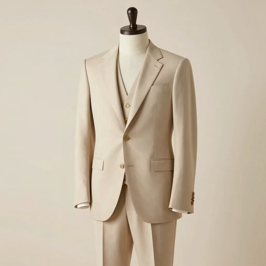 Ivory Three-Piece Suit